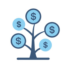 money tree icon design