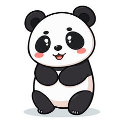 A cute chinese panda illustration