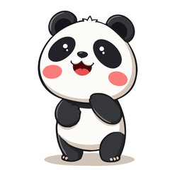A cute chinese panda illustration