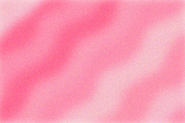 Fototapeta premium Abstract defocused blurred wave with grain texture gradient, retro nude pink colors gradation background with cute waves, aesthetic vintage pale pink shade backdrop with noise or glitter particles