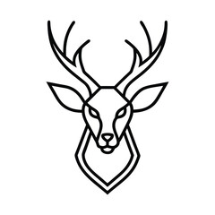 Fototapeta premium deer head vector