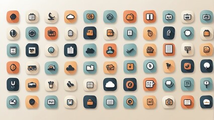 "Social Media and Contact Us Icon Set: Facebook, Instagram, YouTube, WhatsApp, TikTok, Call, Location, Globe, Message, Mail, Address, Website Icons"