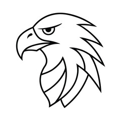 eagle head vector illustration