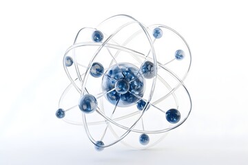 Detailed Model of an Atom with Orbiting Electrons