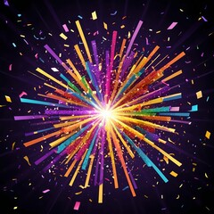 Colorful Confetti Explosion