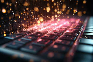 a mechanical keyboard.