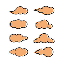 Obraz premium Cloud line icon
