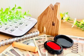 家の契約のイメージと印鑑とハンコ