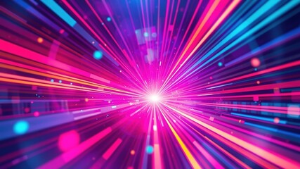 Obraz premium Laser Technology Abstract Illustration - Futuristic Energy Concept Art