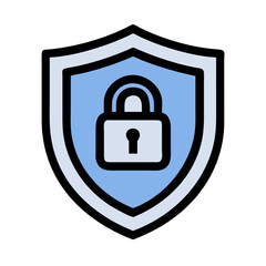 padlock in a shield icon design