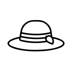 Pamela hat icon design