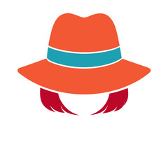 Pamela hat icon design