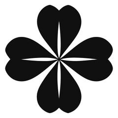 Clover icon vector illustration. clover sign and symbol. four leaf clover icon.