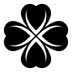 Clover icon vector illustration. clover sign and symbol. four leaf clover icon.