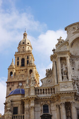 Fototapeta premium The Cathedral Church of Saint Mary in Murcia, Spain