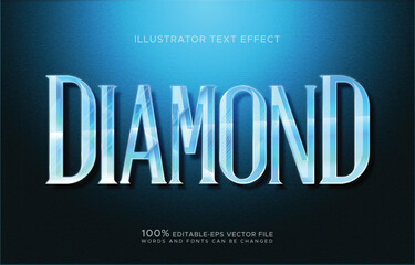 diamond luxury text effect editable shiny text style