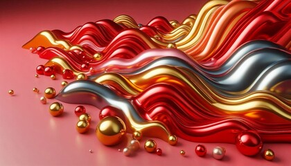 abstract background with red paint