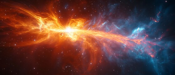 Vivid false-color X-ray image of a pulsar wind nebula, showcasing energetic particles spiraling in intense magnetic fields