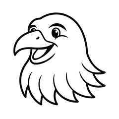 eagle head vector illustration
