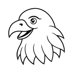 vector illustration of cartoon bird