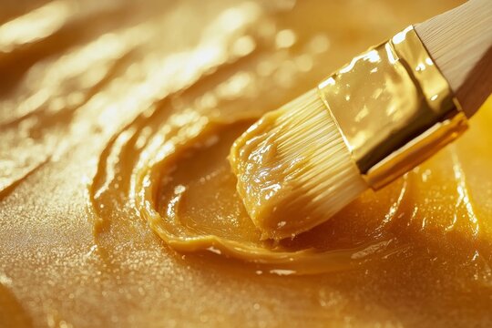 Golden Liquid Coating Application