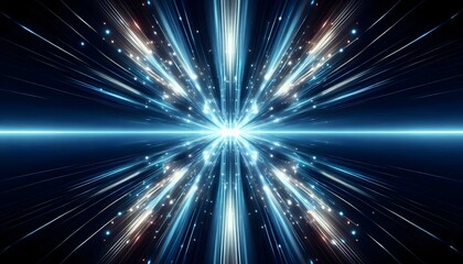 Naklejka premium Abstract Colorful Light Beams Background.