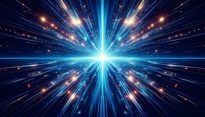 Fototapeta premium Abstract Colorful Light Beams Background.