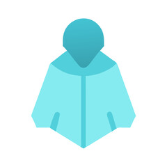 rain poncho icon design