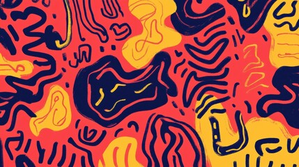 Obraz premium Vibrant Abstract Background with Bold Lines and Colors for Design