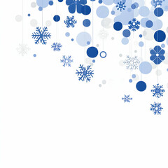 Fototapeta premium Abstract Winter Background Illustration