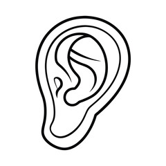 human Ear vector 