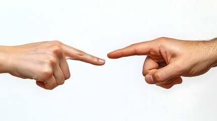 Collaborative Business Negotiation with Floating Data Points on White Backdrop