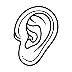 human Ear vector 