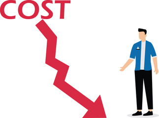 Reduce costs concept