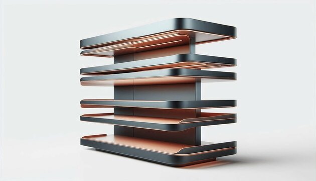 3D PDV wobbler for points of sale and promotion on shelves. Ideal for catalogs, informational and advertising material and media.3d illustration.