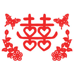 China, text, traditional, pattern, red, line, Asia, oriental, festive,