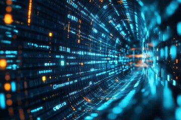 Big data. Information concept. 3D render