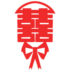 China, text, traditional, pattern, red, line, Asia, oriental, festive,