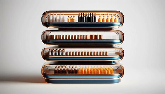 3D PDV wobbler for points of sale and promotion on shelves. Ideal for catalogs, informational and advertising material and media.3d illustration.