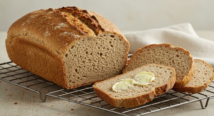 Whole wheat bread loaf