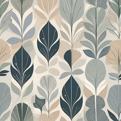 A graphic illustration in a minimalist Scandinavian style with calm, muted tones, reflecting the balance and coziness of lagom and hygge. Simple, harmonious, and nature-inspired.