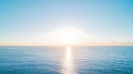 Obraz premium Serene ocean sunrise peaceful tranquil waterscape