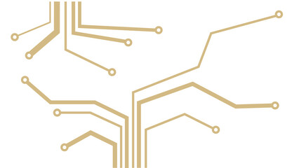 circuit board pattern on  transparent background.  © Olena 