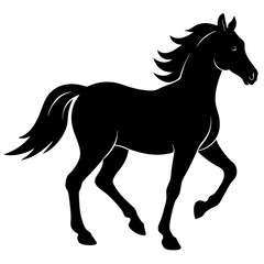 horse silhouette vector