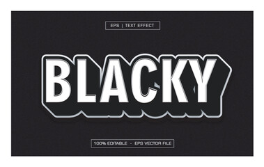 Blacky Editable Text Effect