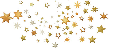 A digital illustration of gold stars on a black background. This image evokes a sense of wonder and magic, ideal for holiday or celebratory themes.