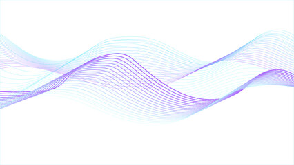  Modern background design. Curved wavy line. Seamless wave pattern glowing science flowing line graphic template 