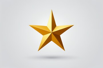 Obraz premium arafed star with a shadow on a white background