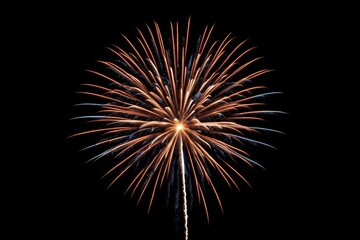fireworks in the sky with a black background