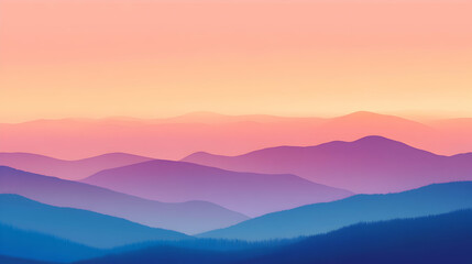 Fototapeta premium view of soft gradients blending seamlessly